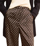 EMMEMARELLA1 Pantaloni palazzo fantasia Baobab kaki