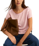 EMMEMARELLA1 Blusa acetata morbida rosa