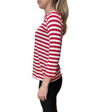 EMMEMARELLA1 T-shirt a righe rosso