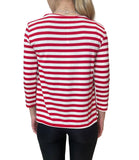 EMMEMARELLA1 T-shirt a righe rosso