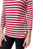 EMMEMARELLA1 T-shirt a righe rosso