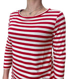 EMMEMARELLA1 T-shirt a righe rosso