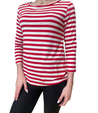 EMMEMARELLA1 T-shirt a righe rosso
