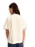 EMMEMARELLA1 T-shirt basic con foulard staccabile bianco