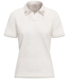 EMMEMARELLA1 Polo onirica con dettaglio strass bianco