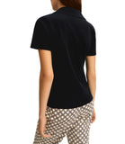 EMMEMARELLA1 Polo onirica con dettaglio strass blu