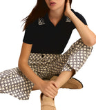 EMMEMARELLA1 Polo onirica con dettaglio strass blu