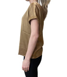 EMMEMARELLA1 Blusa Ramo effetto raso cammello