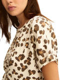 EMMEMARELLA1 Blusa Rane leopardata BIANCO LANA