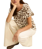 EMMEMARELLA1 Blusa Rane leopardata BIANCO LANA