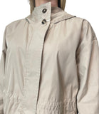 EMMEMARELLA1 Trench oversize Recente beige