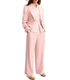 EMMEMARELLA1 Completo 2 pezzi in misto viscosa rosa