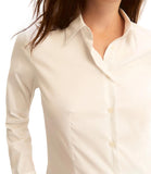 EMMEMARELLA1 Camicia classica in cotone bianco