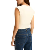 EMMEMARELLA1 Body Vigile aderente BIANCO LANA