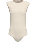 EMMEMARELLA1 Body Vigile aderente BIANCO LANA