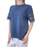 EMMEMARELLA2 T-shirt con manica ampia BLU NOTTE