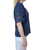EMMEMARELLA2 T-shirt con manica ampia BLU NOTTE