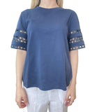 EMMEMARELLA2 T-shirt con manica ampia BLU NOTTE