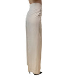 EMMEMARELLA2 Pantalone vita alta palazzo beige