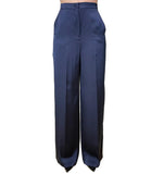 EMMEMARELLA2 Pantaloni effetto lucido Taro1 blu