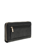 GUESS ACC D COL Portafoglio anise large zip around nero