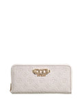 GUESS ACC D COL Portafoglio anise large zip around cipria