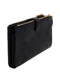 GUESS ACC D COL Portafolgio organizer doppia zip nero