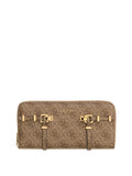 GUESS ACC D COL Portafoglio Leona large zip around beige