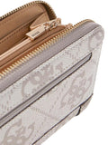 GUESS ACC D PRE Portafoglio Karnilla logo large zip around TAUPE