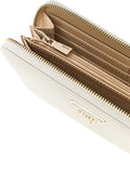 GUESS ACC D PRE Portafoglio laurel II large zip around GESSO
