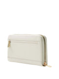 GUESS ACC D PRE Portafoglio laurel II large zip around GESSO