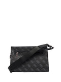 GUESS ACC U PRE Pochette a mano tracollina milano top zip nero