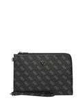 GUESS ACC U PRE Pochette a mano Milano medium nero