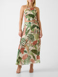 GUESS APP D COL Gonna new romana fantasia foglie MARRONE MLT