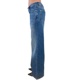 GUESS APP D COL Jeans baggy low rise blu