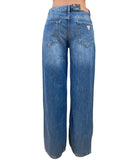 GUESS APP D COL Jeans baggy low rise blu