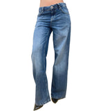GUESS APP D COL Jeans baggy low rise blu