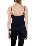 GUESS APP D COL Canotta New Caroline logo tank nero