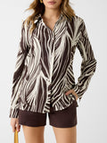 GUESS APP D COL Camicia Bastienne fantasia zebrata verde