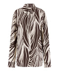 GUESS APP D COL Camicia Bastienne fantasia zebrata verde