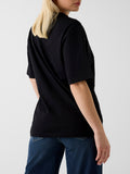 GUESS APP D COL Maxi T-shirt in cotone nero