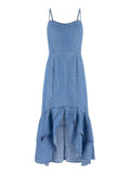GUESS APP D COL Abito Marina in denim con spalline DENIM