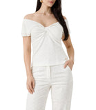 GUESS APP D COL Top Teodolinda bianco