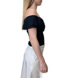 GUESS APP D COL Top Teodolinda shoulder off nero