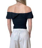 GUESS APP D COL Top Teodolinda shoulder off nero