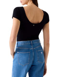 GUESS APP D COL Top kimmie nero