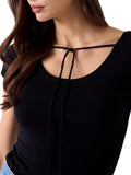 GUESS APP D COL Top kimmie nero