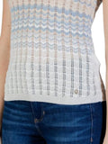 GUESS APP D COL Top in maglia Rosalyn CELES/BEIGE