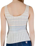 GUESS APP D COL Top in maglia Rosalyn CELES/BEIGE