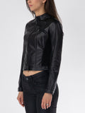 GUESS APP D PRE Giubbino ecopelle new fiammetta nero